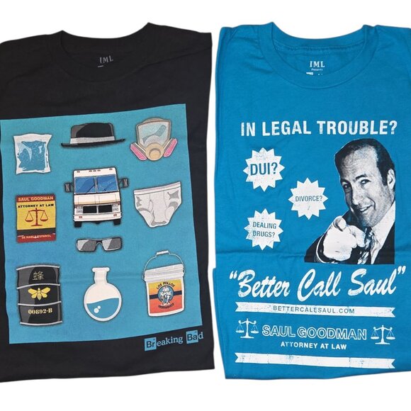 2 Pack Breaking Bad Short Sleeve t Shirts -Size Small -NEW - Picture 4 of 4